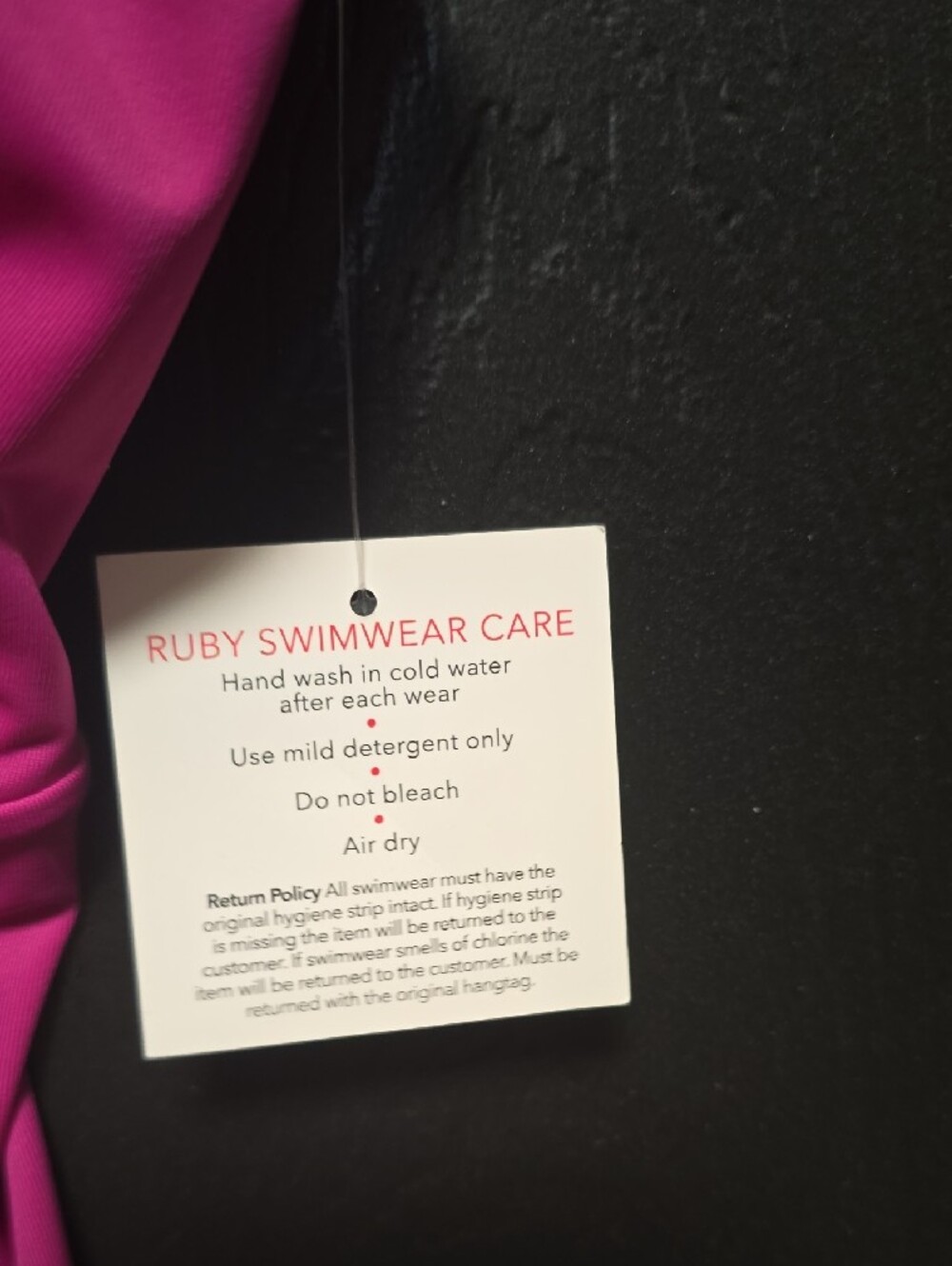 Ruby Ribbon Hot Pink Tankini Top - Picture 7 of 7